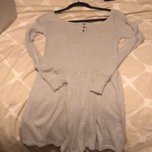Grey off the shoulder romper